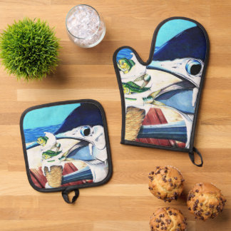 Ensemble De Gant De Cuisine Et De Manique Flavors of Summer