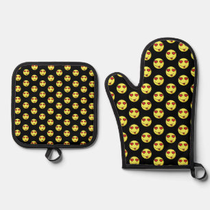 Ensemble De Gant De Cuisine Et De Manique flirter emoji