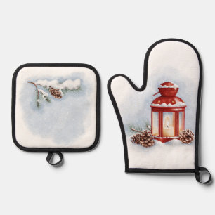 Ensemble De Gant De Cuisine Et De Manique Four Mitt et Pot Holders