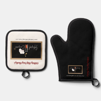 Ensemble De Gant De Cuisine Et De Manique Gants de four et porte-pots