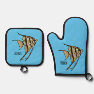 Ensemble De Gant De Cuisine Et De Manique Illustration d'angelfish