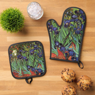 Ensemble De Gant De Cuisine Et De Manique Iris de Vincent van Gogh