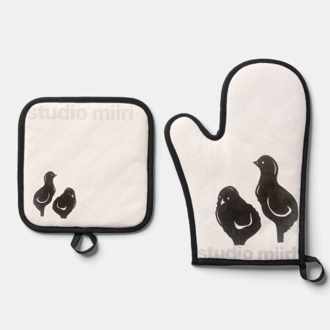 Ensemble De Gant De Cuisine Et De Manique KITCHEN MITTS studio miiri (Recto)