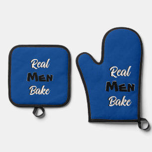 Ensemble De Gant De Cuisine Et De Manique Les vrais hommes cuits