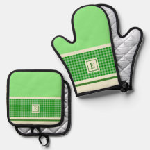 Monogramme de chèque vert