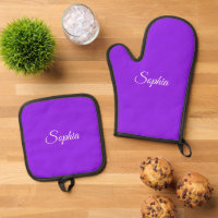 Nom de script blanc ou monogramme sur violet