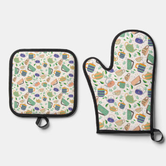 Ensemble De Gant De Cuisine Et De Manique Oven Mitt and Pot Holders
