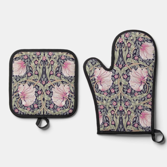 Ensemble De Gant De Cuisine Et De Manique Pimpernel, William Morris (Recto)