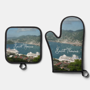 Ensemble De Gant De Cuisine Et De Manique Port à St. Thomas Îles Vierges américaines