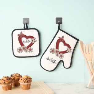 Ensemble De Gant De Cuisine Et De Manique Pour les êtres chers, l'amour