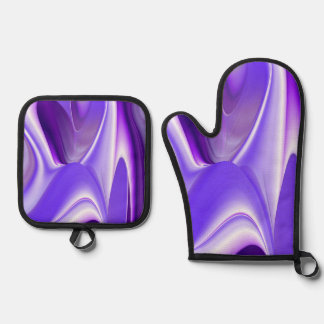 Ensemble De Gant De Cuisine Et De Manique Rêves d'arc-en-ciel violet
