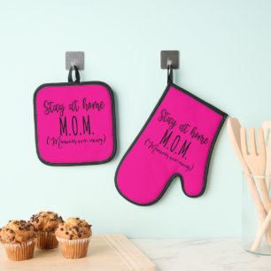 Ensemble De Gant De Cuisine Et De Manique Souvenirs de Maman à la Maison Plus que l'Argent