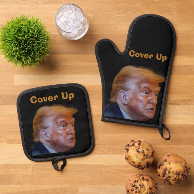 Ensemble De Gant De Cuisine Et De Manique Trump/Cover Up Oven Mitt & Pot Holder (De haut en bas)