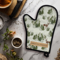 Watercolor Winter Forest Motif sans joint