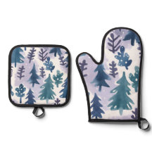 Watercolor Winter Forest Motif sans joint