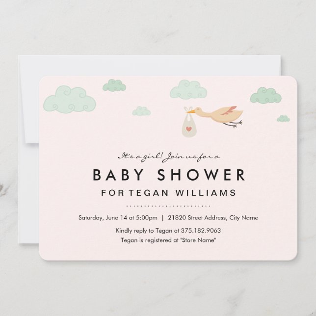 Ensemble de joie | Invitation baby shower (Devant)