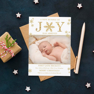 Ensemble De Joy Noël Faire-part de naissance