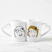 Ensemble de la tasse des amants de Derp et de