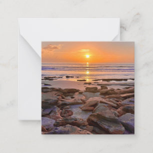 Ensemble de mini cartes pour notes de Beach Sunris