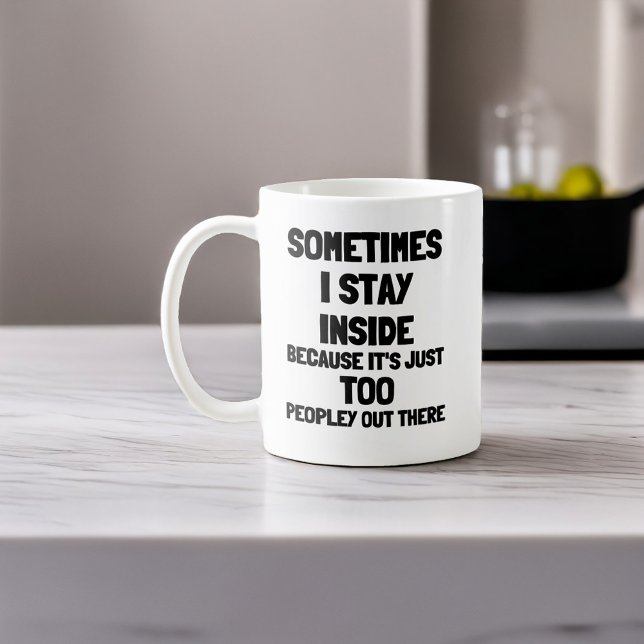 Ensemble de Mug Dream de Introvert : Recharge & Re (Funny Mug For Introvert Anti Social People Its Way Too Peopley Outside Gift Cup )