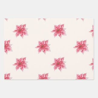Ensemble de papier à envelopper à l'aquarelle Poin