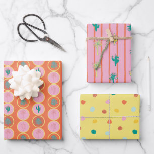 Ensemble de papier cadeau Rétro Palm Springs 2