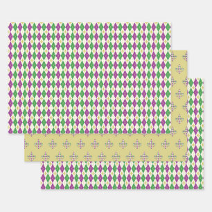 Ensemble de papier d'enveloppement Jacquard Mardi