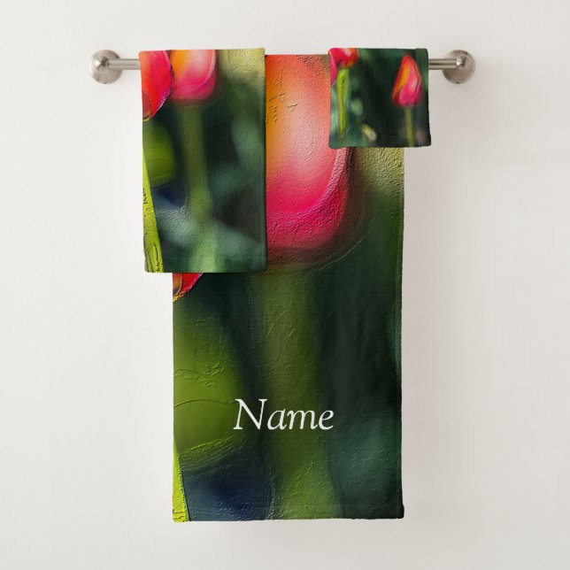 Ensemble de salle de bain Tulip Spring (En situation)