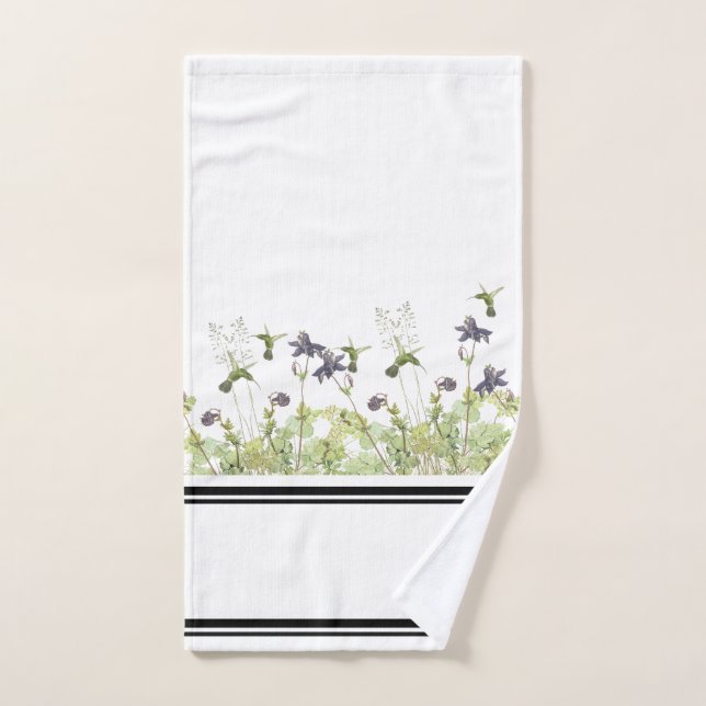 Ensemble de serviette de Bath de fleurs de (Serviette à main)