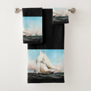 Ensemble de serviette de Bath d'océan de régate