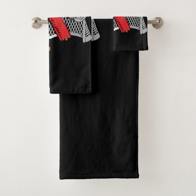 Ensemble de serviette de gardien de but de hockey (En situation)