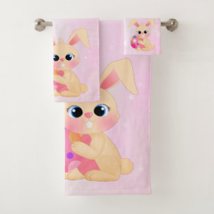 Ensemble de serviette de salle de bains de Pâques