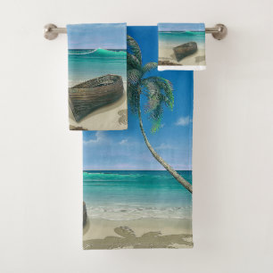 Ensemble de serviette de salle de bains de paradis