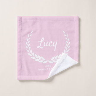 Ensemble de serviette et gant de toilette rose per