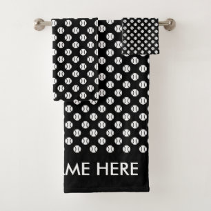 Ensemble de serviettes à motif de balle de tennis 