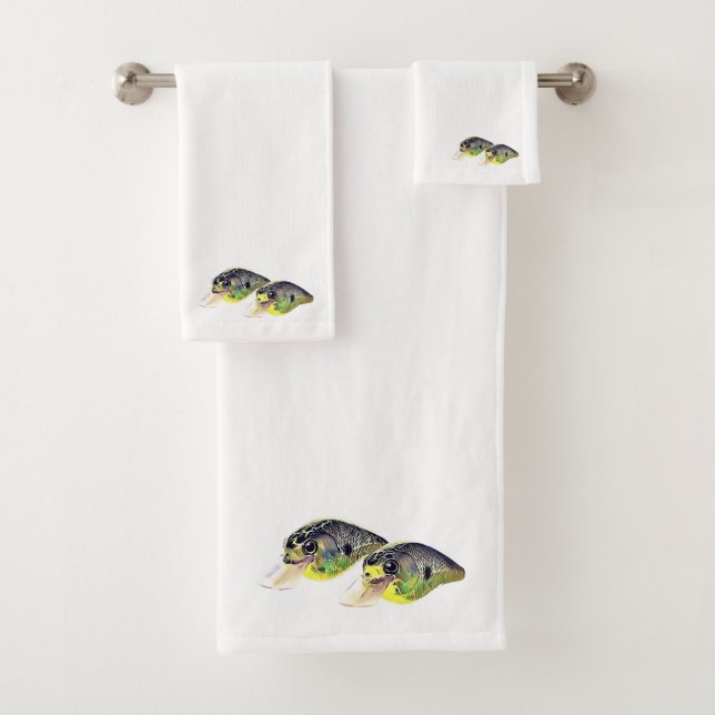 Ensemble de serviettes Bass Fishing Crankbait (En situation)