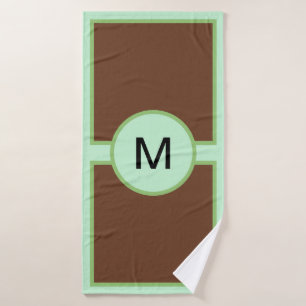 Ensemble de serviettes Brown Monogram Pistachio Gr