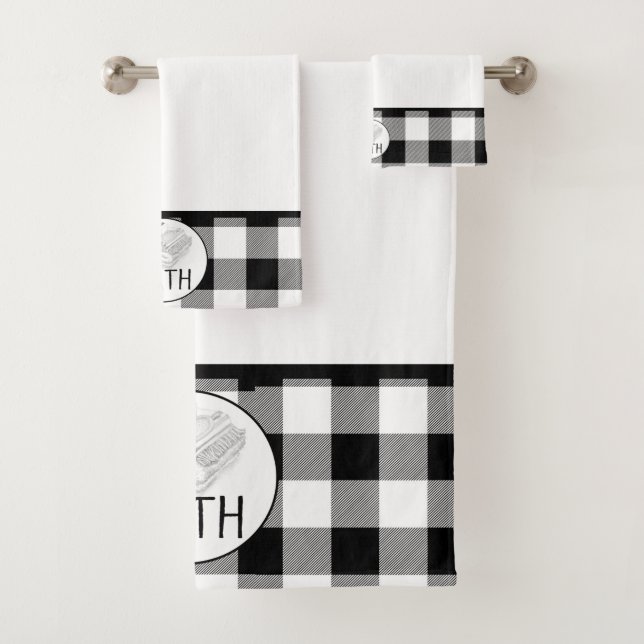 Ensemble de serviettes Buffalo Check (En situation)