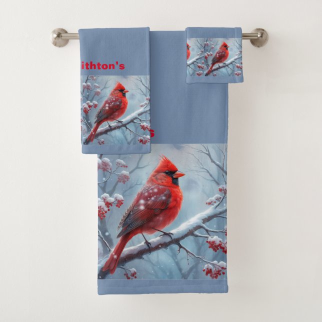 Ensemble De Serviettes Cardinal Personnalisable, (En situation)