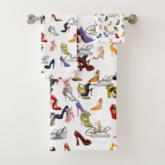 Ensemble de serviettes Cendrillon Citation Chaussu (En situation)