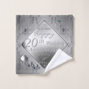 Ensemble de serviettes de bain 20ème anniversaire