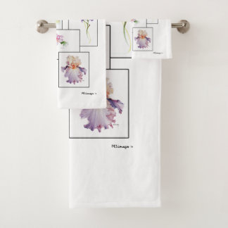 Ensemble de serviettes de bain à bouquet floral