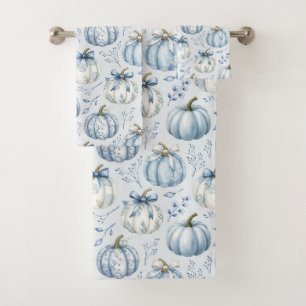 Ensemble de serviettes de bain à motif citrouille 