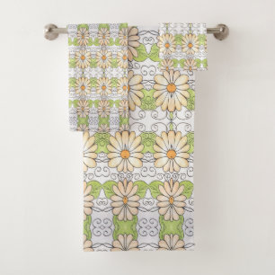 Ensemble De Serviettes De Bain À Motif De Faisée