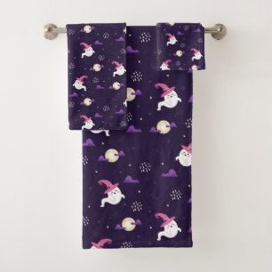 Ensemble de serviettes de bain à thème Halloween