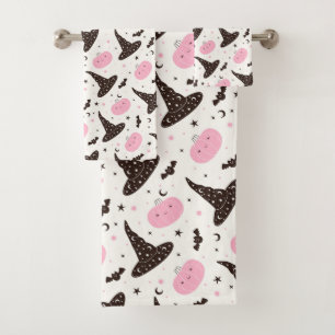 Ensemble de serviettes de bain à thème Halloween