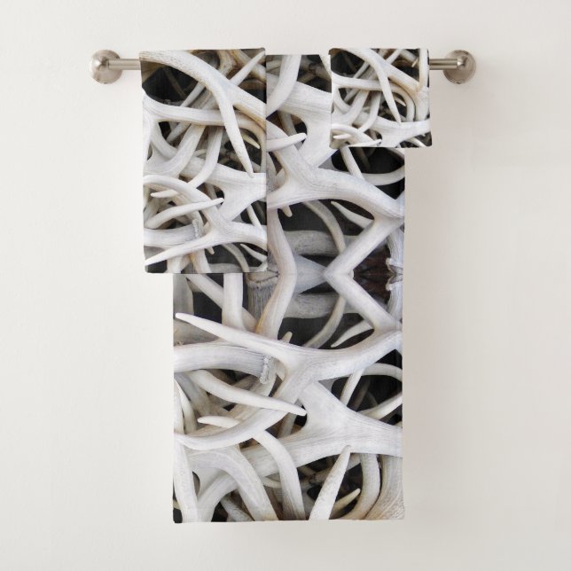 Ensemble De Serviettes De Bain - Antlers D'Elc (En situation)