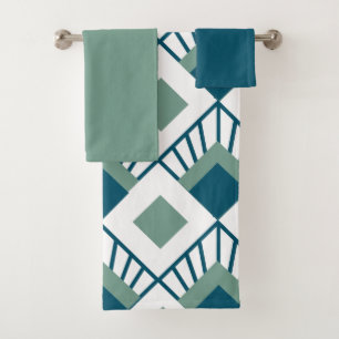 Ensemble de serviettes de bain Art déco pour les f