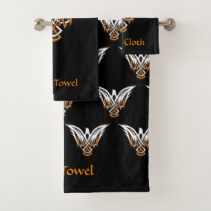 Ensemble de serviettes de bain aux oiseaux celtiqu