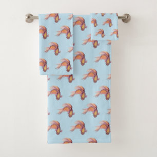 Ensemble de serviettes de bain Betta Fish